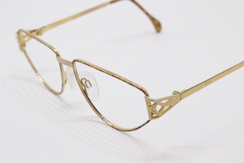 Exquisite autumnal metallic cateye optical frames Women/'s prescription eyeglasses 80s vintage cat eye glasses RX spectacles