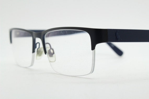 Ralph Lauren navy blue half frame glasses model 1… - image 1
