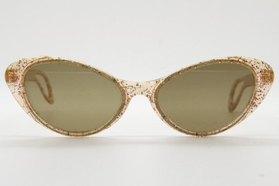 Dazzling 40s confetti cat eye glitter sunglasses.… - image 3