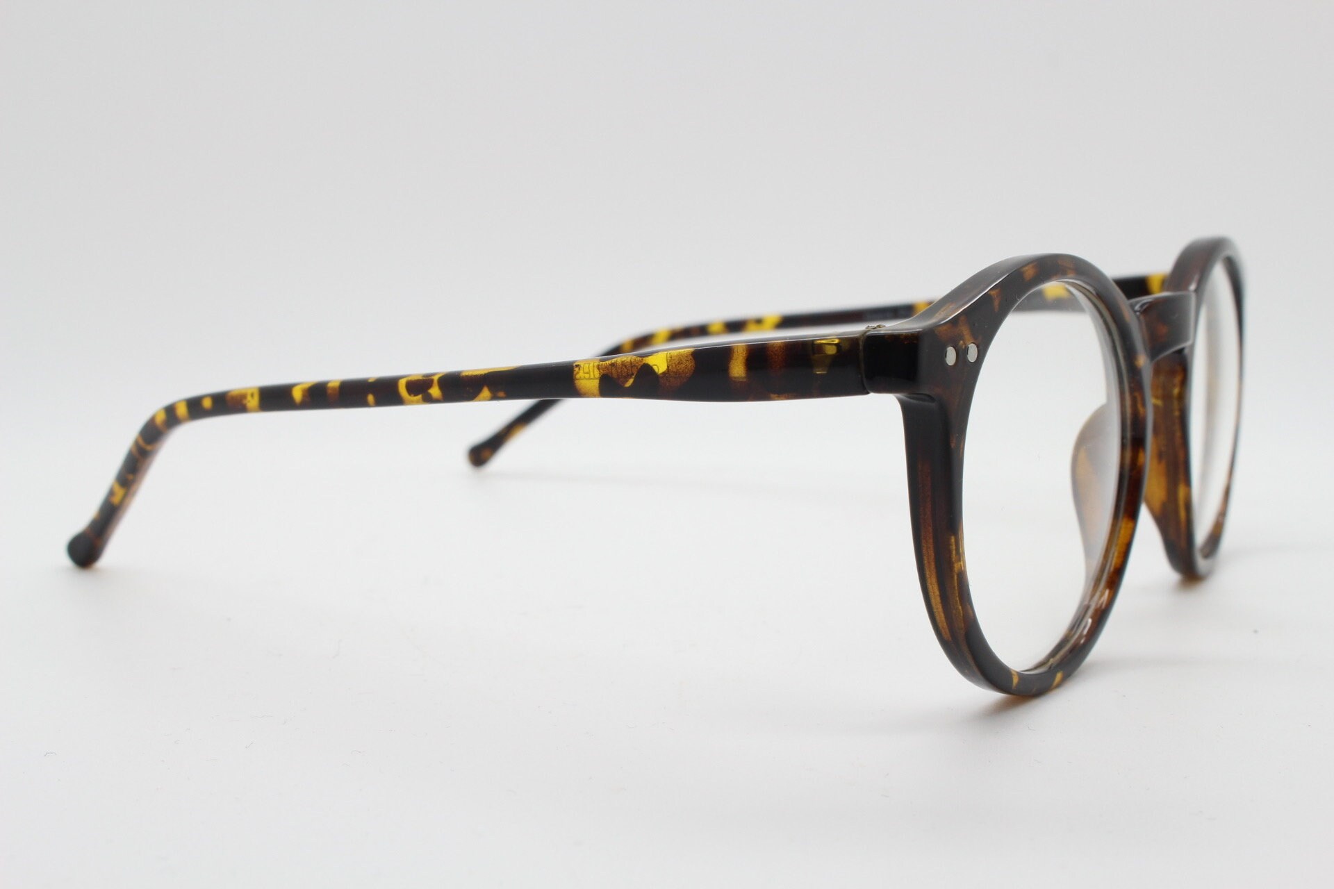 Occhiali tondi Y2K tartarugati. Montature da vista stile anni '40, '50 con  lenti trasparenti. Occhiali da vista. O occhiali Malley -  Italia