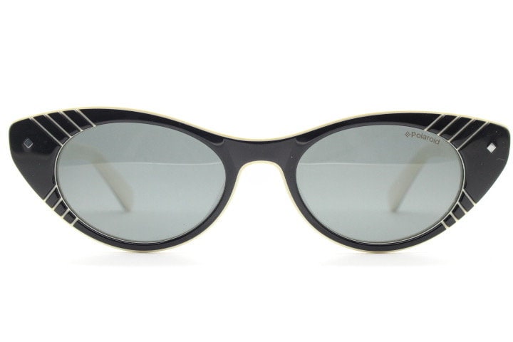 Polaroid Vintage Cat Eye Sunglasses. Womens Black and White  display picture 1