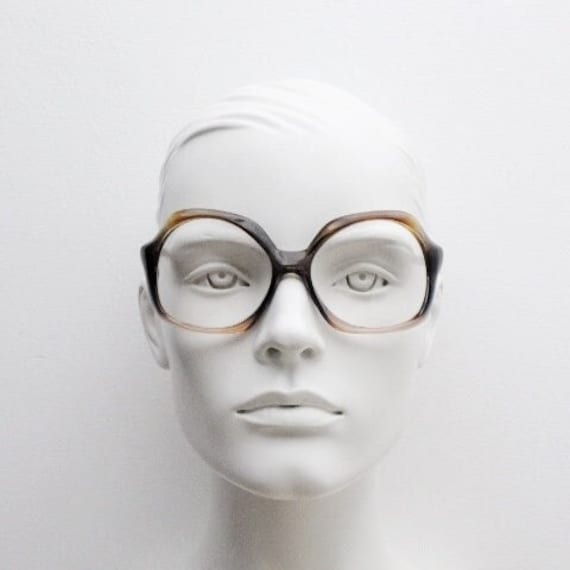 70s Vintage Chunky Oversized Eye Glasses Made in Italy