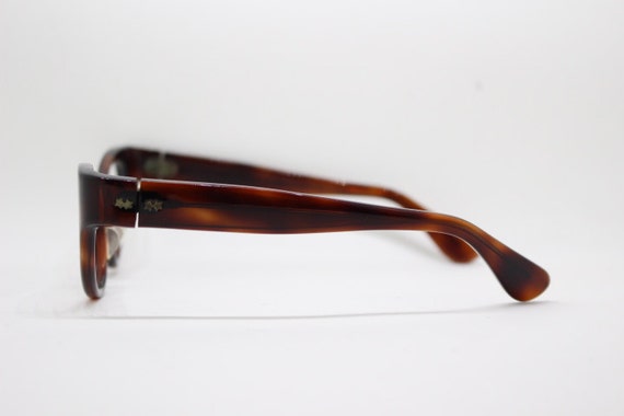 Vintage 50s curved cat eye glasses made in the U.… - image 4