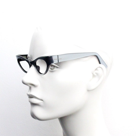 50s futurist vintage cat eye glasses made in Fran… - image 8