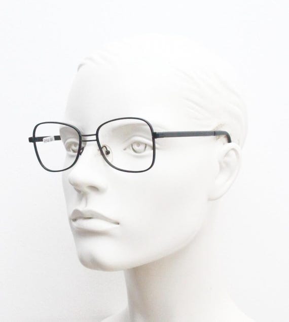 80s Vintage abstract rectangular eye glasses by H… - image 8