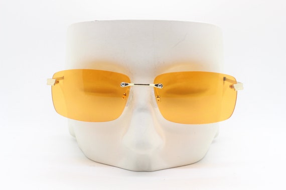 Y2K frameless rectangular sunglasses.  Blazing or… - image 5