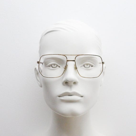 Apollo Optik 70s vintage angular square aviator e… - image 1