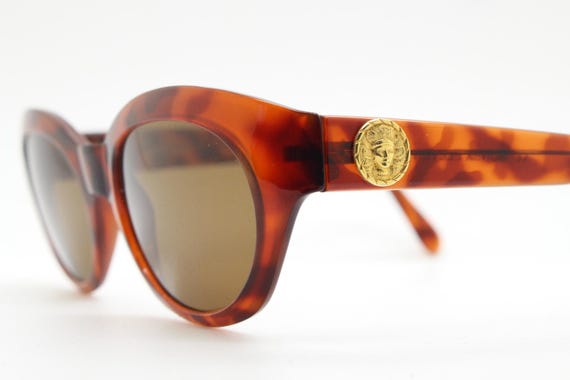 Sunex 90s Vintage Oval Cat Eye Acetate Sunglasses. Thick  display picture 2
