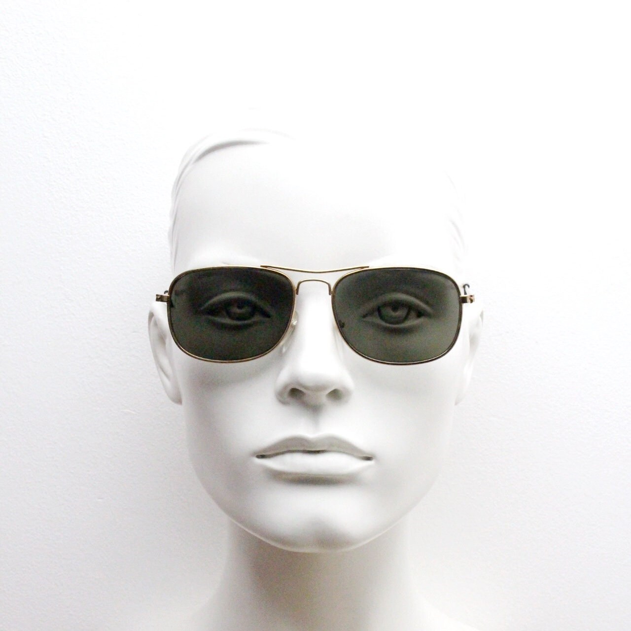 Occhiali da sole aviator quadrati anni '90. Montatura in | Etsy Italia