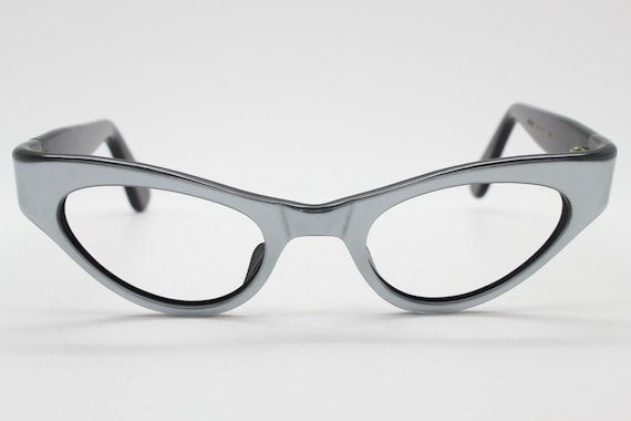 50s futurist vintage cat eye glasses made in Fran… - image 2