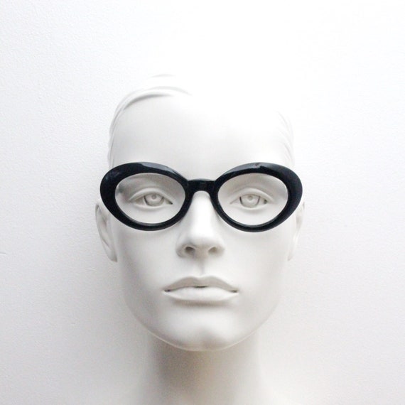 90s vintage thick frame glasses made in Italy.  T… - image 1