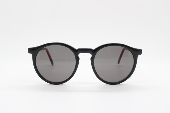 90s vintage black round sunglasses. 30s 40s style… - image 2