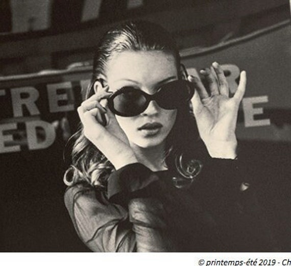 Occhiali da sole pentagonali astratti oversize vintage anni '90