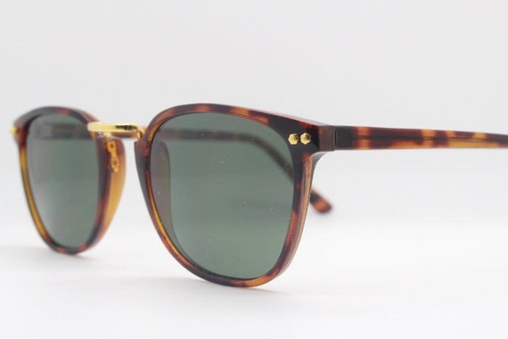 90s vintage sunglasses. Tortoise 50s, 40s style f… - image 1