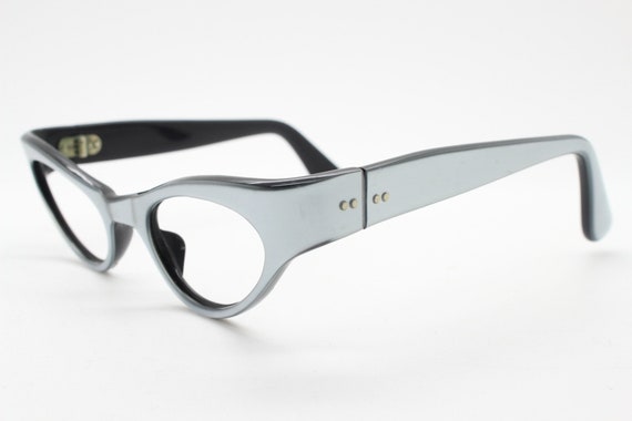 50s futurist vintage cat eye glasses made in Fran… - image 4