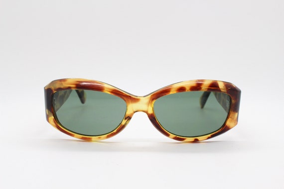 90s Vintage Yalding Sunglasses Model 7012. Vibrant Mottled Giraffe