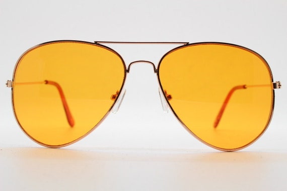 70s Aviator Specs Yellow Lens Disco Glasses 70s Aviator Specs Yellow Lens Disco Glasses