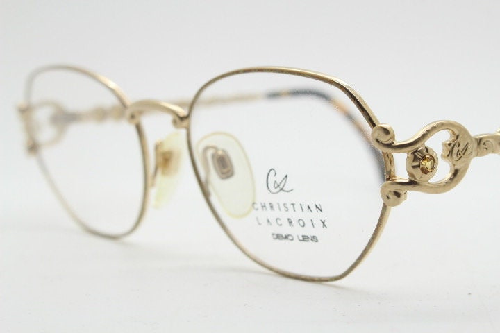 レトロ CHRISTIAN LACROIX ゴールド老眼鏡