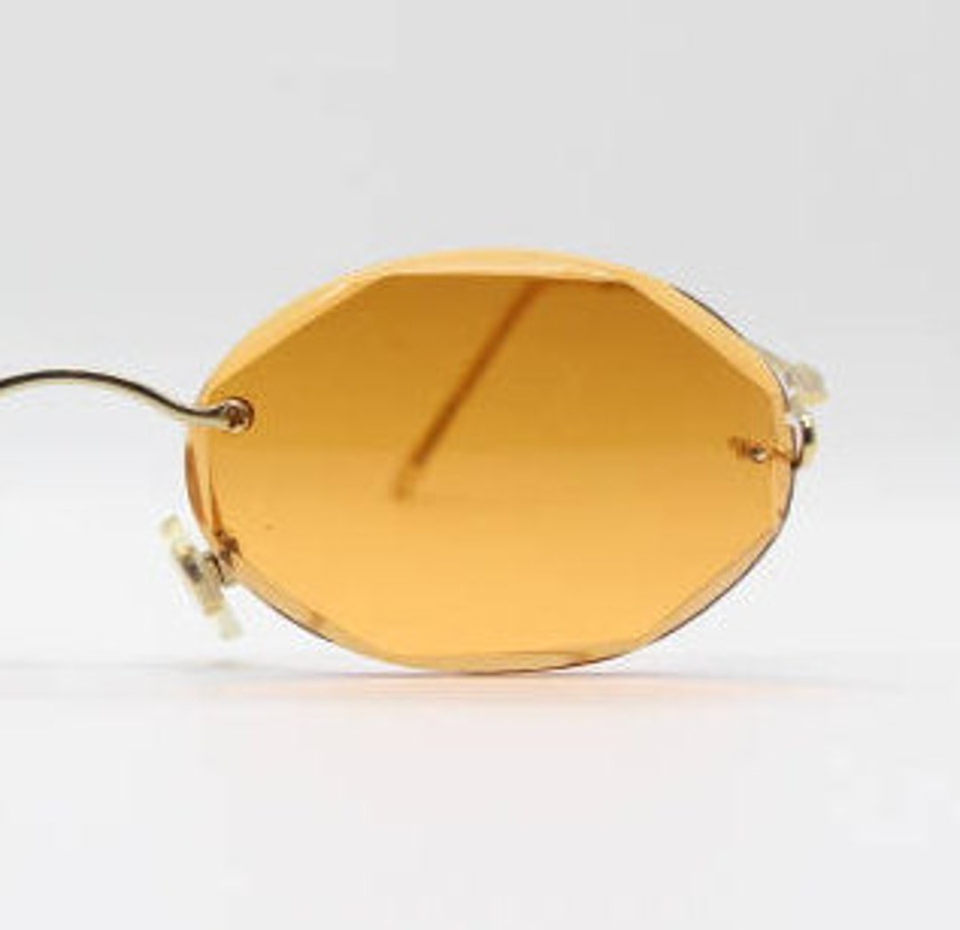 Lunettes De Soleil Vintage Nigura 9640 Bleu Argent - Forme Ovale - Neuf Sans étiquette