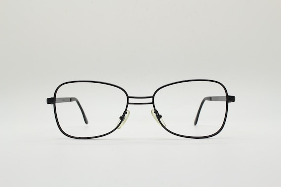 80s Vintage abstract rectangular eye glasses by H… - image 1