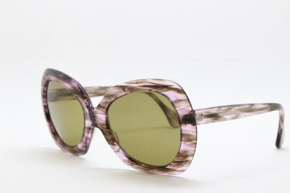 60s vintage oversized womens sunglasses. Outrageo… - image 2