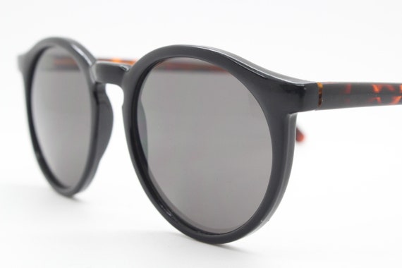 90s vintage black round sunglasses. 30s 40s style… - image 4