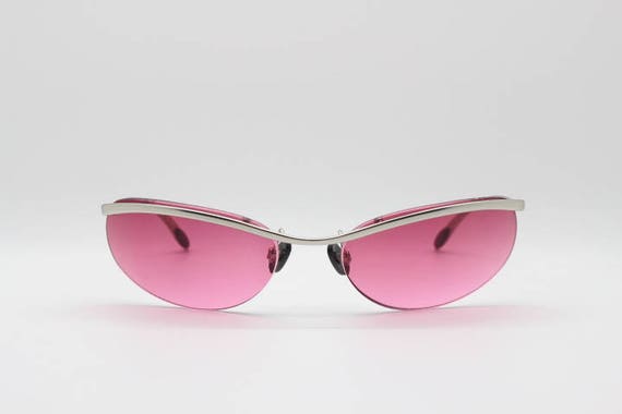 Women's Plastic Retro Angular Cateye Sunglasses - A New Day™ Red