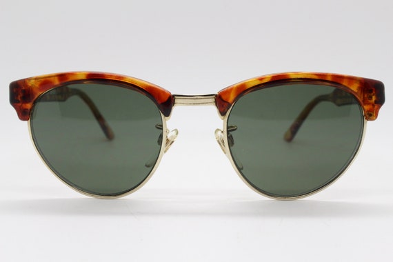 Linda Farrow 80s vintage brow line sunglasses mod… - image 2