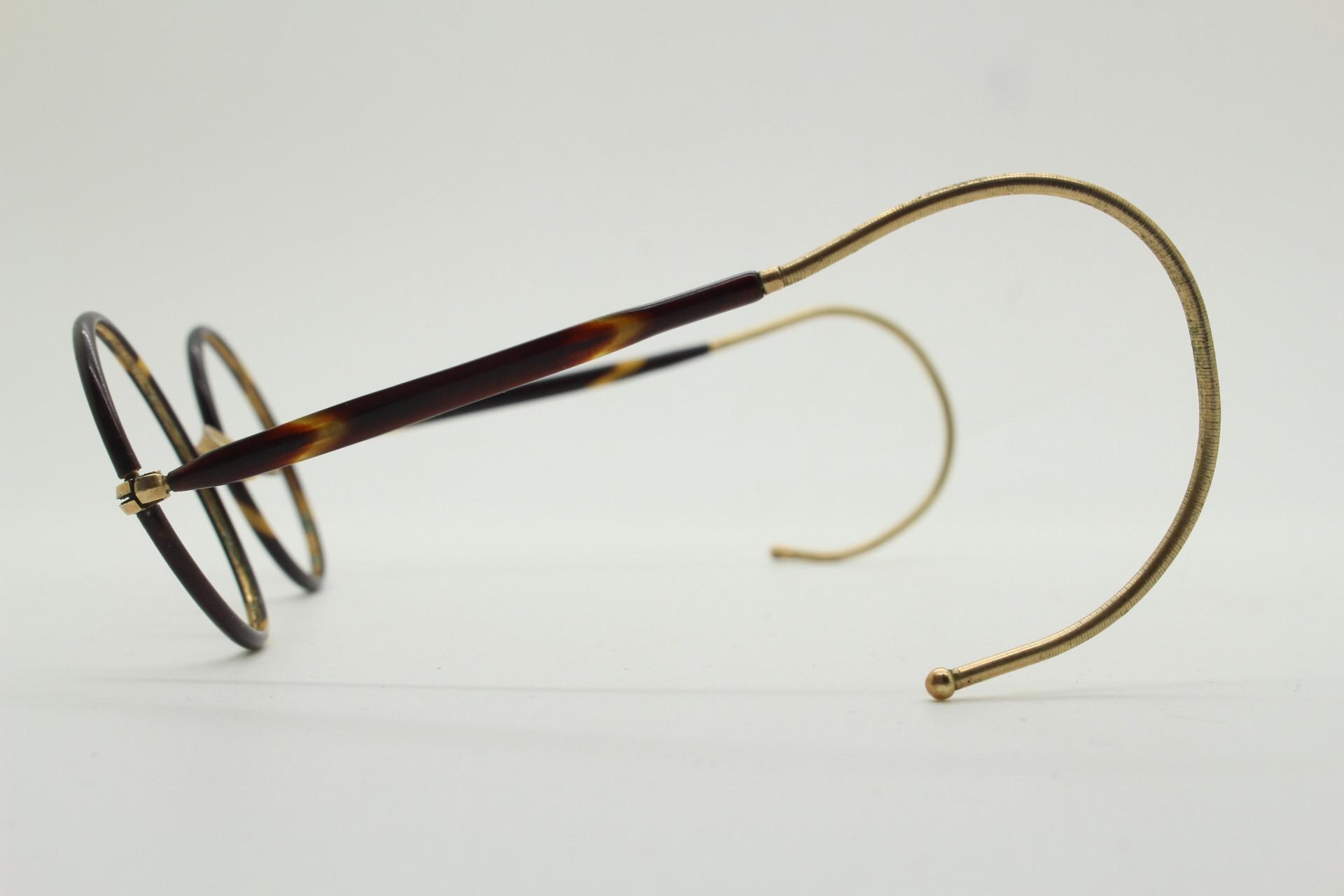 30s Vintage Windsor Gold Filled Eye Glasses. Brown Saddle  display picture 1