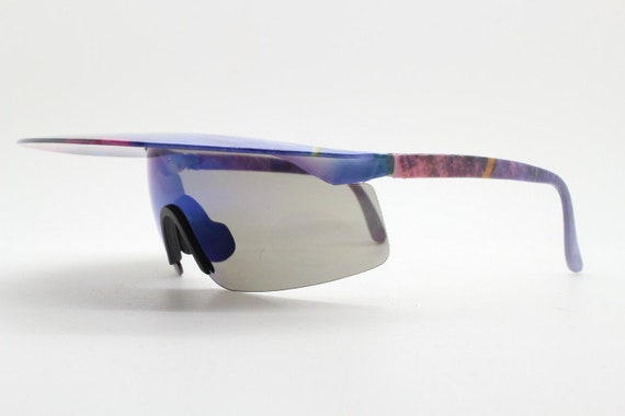 Mind bending 80's vintage visor sunglasses. Abstr… - image 4