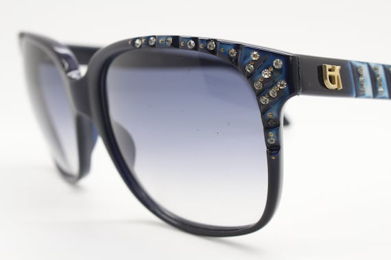 Emmanuelle Khanh Paris Vintage 80s Diamante Sunglasses Made  display picture 2