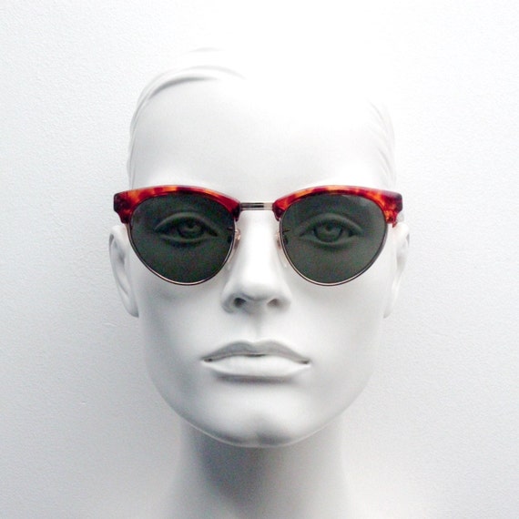 Linda Farrow 80s vintage brow line sunglasses mod… - image 7