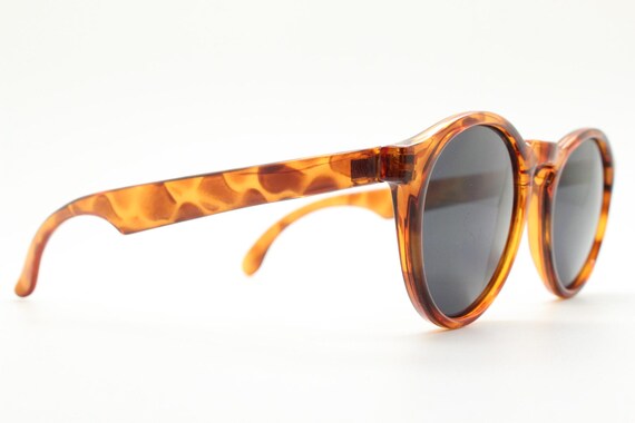 90s Vintage Round Sunglasses. Mottled Tortoise Classic 30s  display picture 3