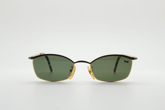 Look 90s vintage small rectangular sunglasses mad… - image 4