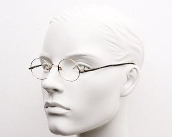 Antique Eyeglasses, Frames, Oval, Victorian Era, Saddle Bridge 