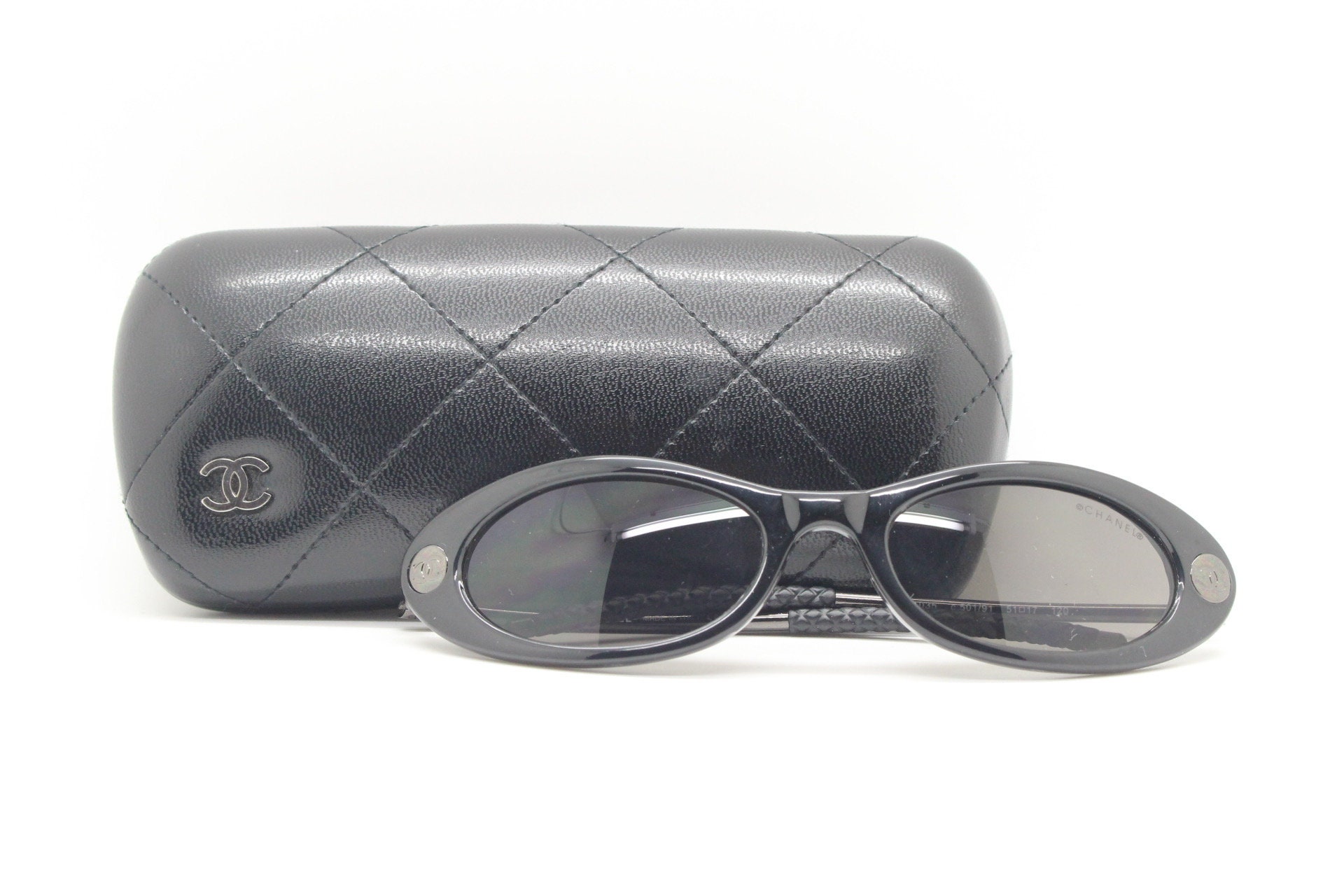Chanel 90s Vintage Cat Eye Sunglasses Model 5035 Made in 