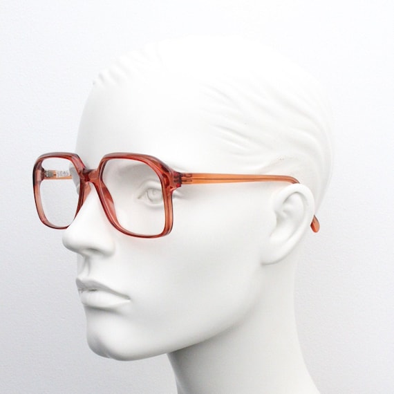 60s Vintage Square Glasses by Romco. Transparent Brown Optical Frames. Prescription Eyeglasses. RX Spectacles Etsy Australia