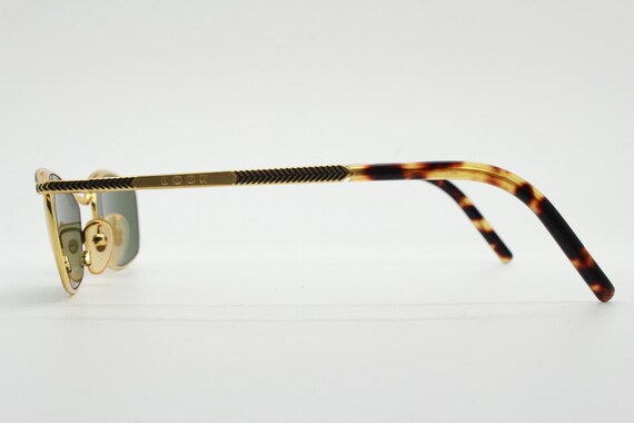Look 90s vintage small rectangular sunglasses mad… - image 7
