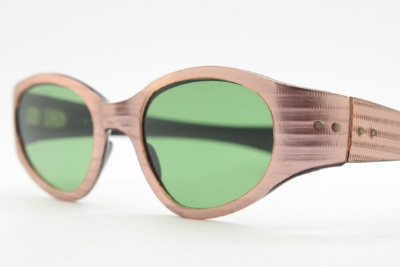 Samco 60s Vintage Oval Cat Eye Sunglasses Made in Italy  display picture 2