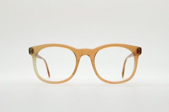 Vintage 60s round wayfarer design eye glasses mad… - image 1