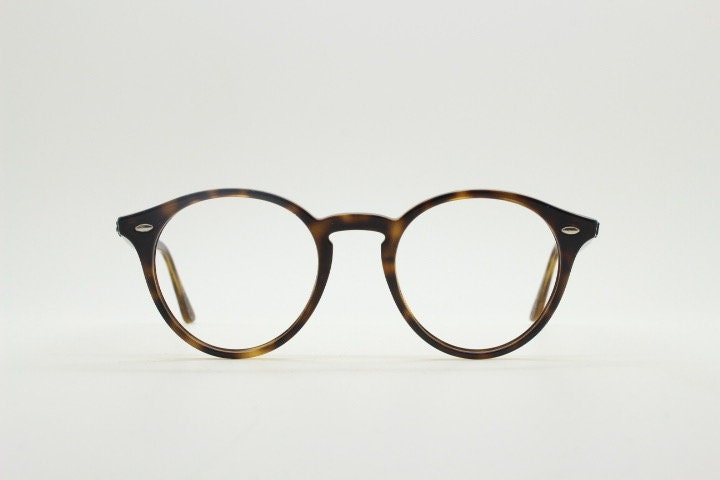 Ray Ban Round Panto Glasses Model 2180 Made in Italy. Dark Tortoise Acetate Rayban Prescription Eyeglasses. Optical Frames. RX Spectacles Etsy