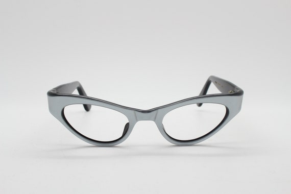 50s futurist vintage cat eye glasses made in Fran… - image 1