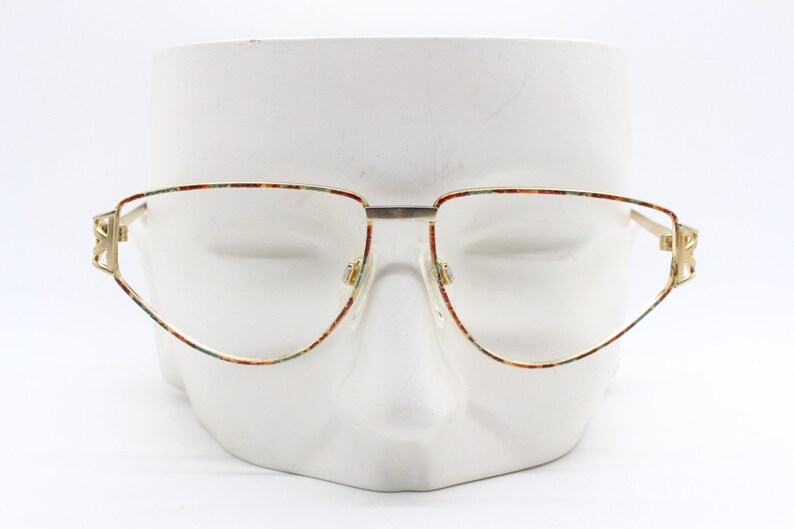 Exquisite autumnal metallic cateye optical frames Women/'s prescription eyeglasses 80s vintage cat eye glasses RX spectacles