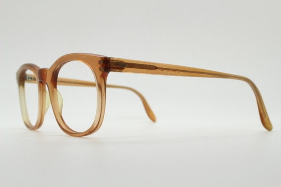 Vintage 60s round wayfarer design eye glasses mad… - image 4