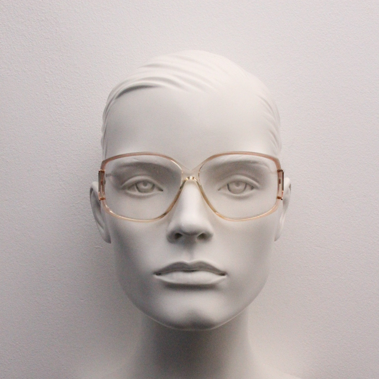 Cheryl Tiegs 80s vintage glasses model 69 made in Italy. Elegant slim gold eyegl Vintage 80s Cheryl Tiegs 69 Rose Women main image 2
