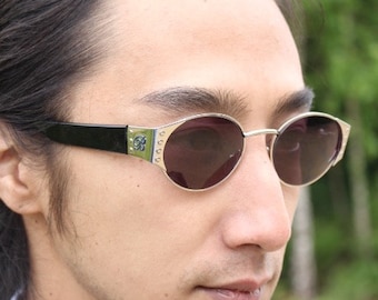 Caroline B.K. 90s Vintage Oval Sunglasses Model 4059 Made in  display picture 1