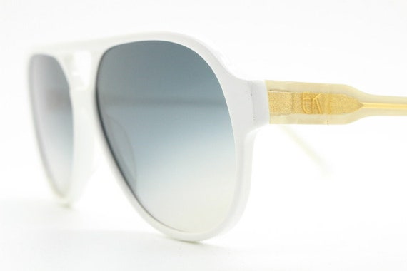 Emmanuelle Khanh Paris Vintage Aviator Sunglasses Hand Made 