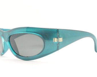 turquoise frame sunglasses