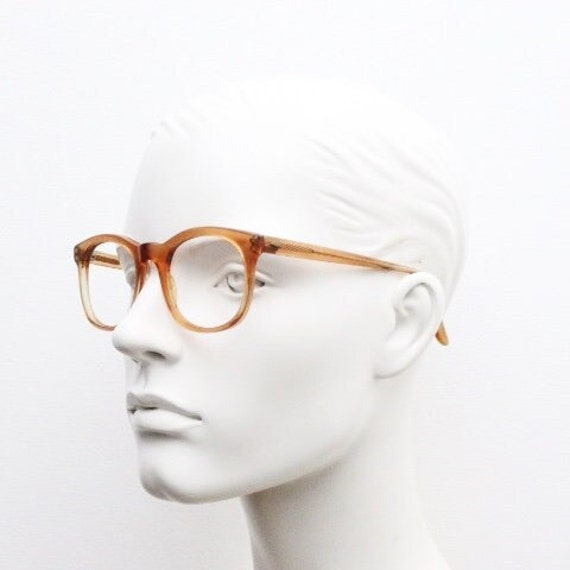Vintage 60s round wayfarer design eye glasses mad… - image 8