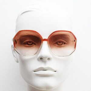 70s Vintage Big Octagon Sunglasses Made in France. Womens  display picture 1